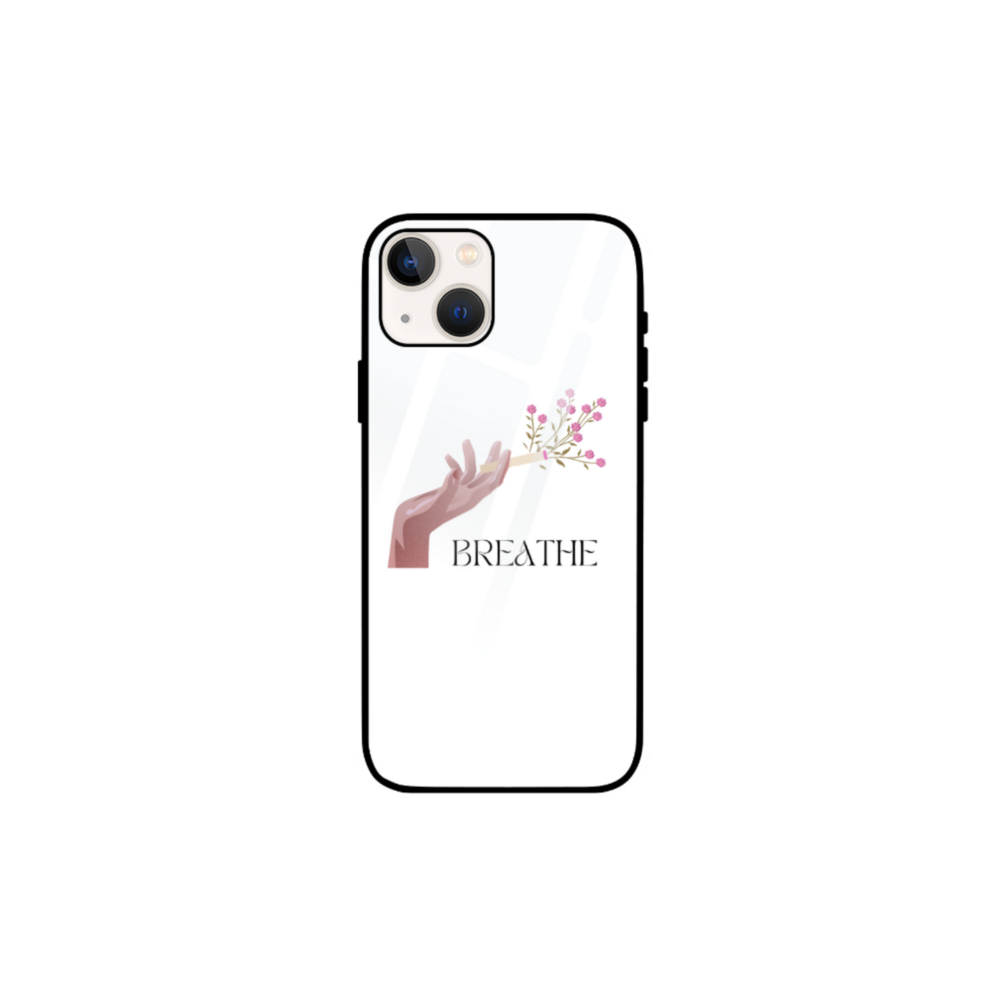 iPhone Glass Case - Breathe