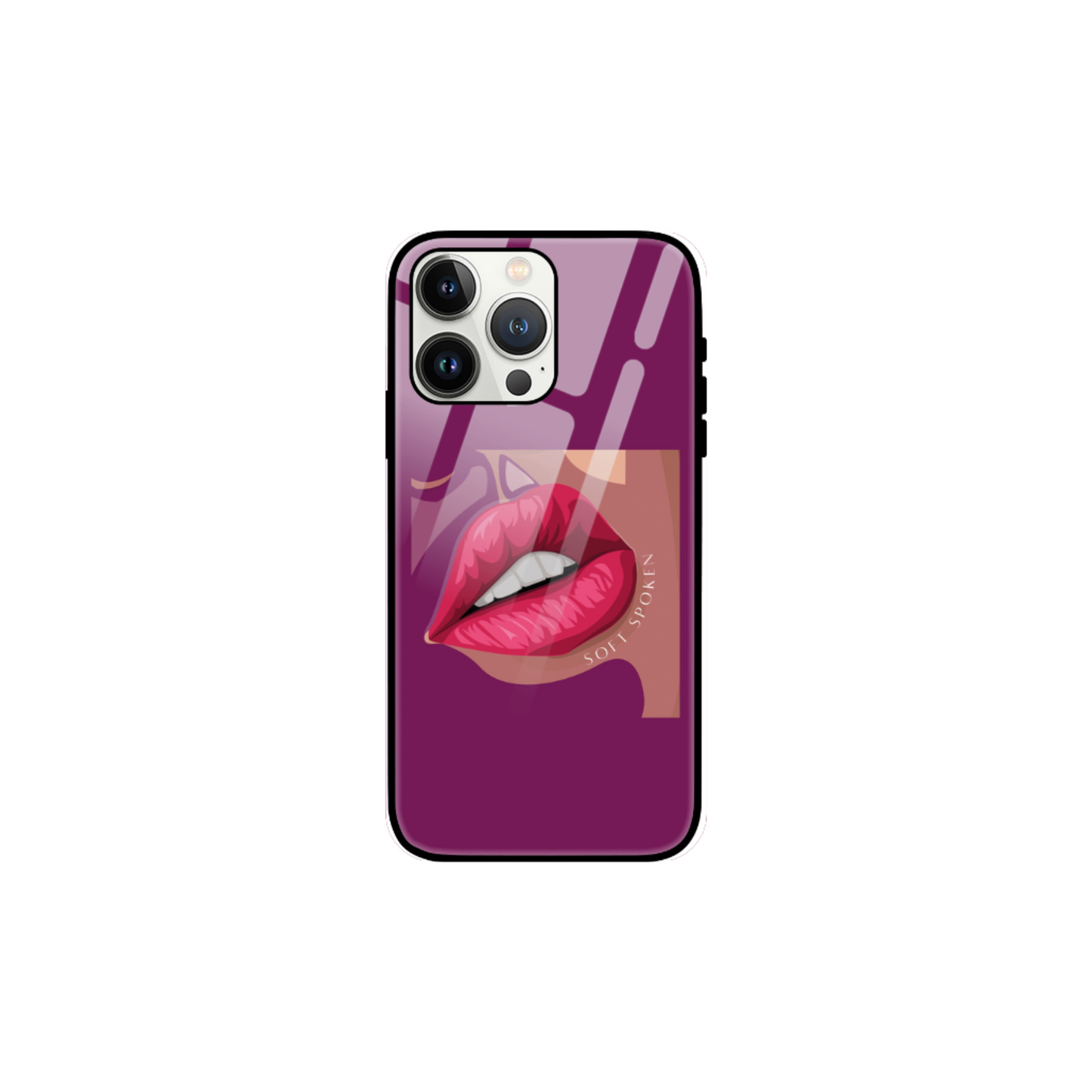 iPhone Glass Case - Soft Spoken