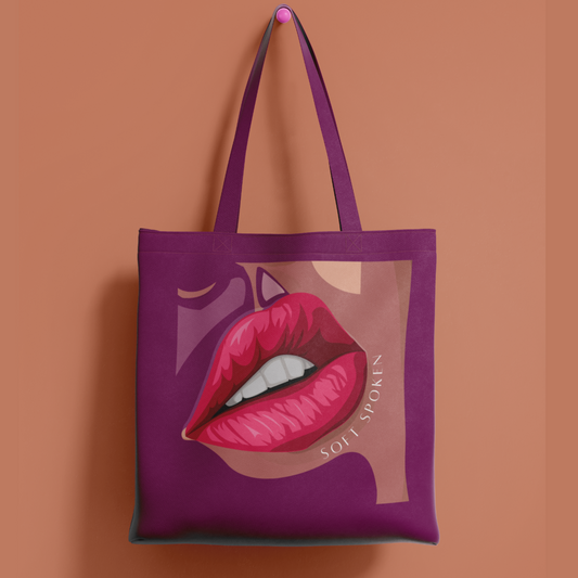 Tote Bag Zipper - Soft Spoken