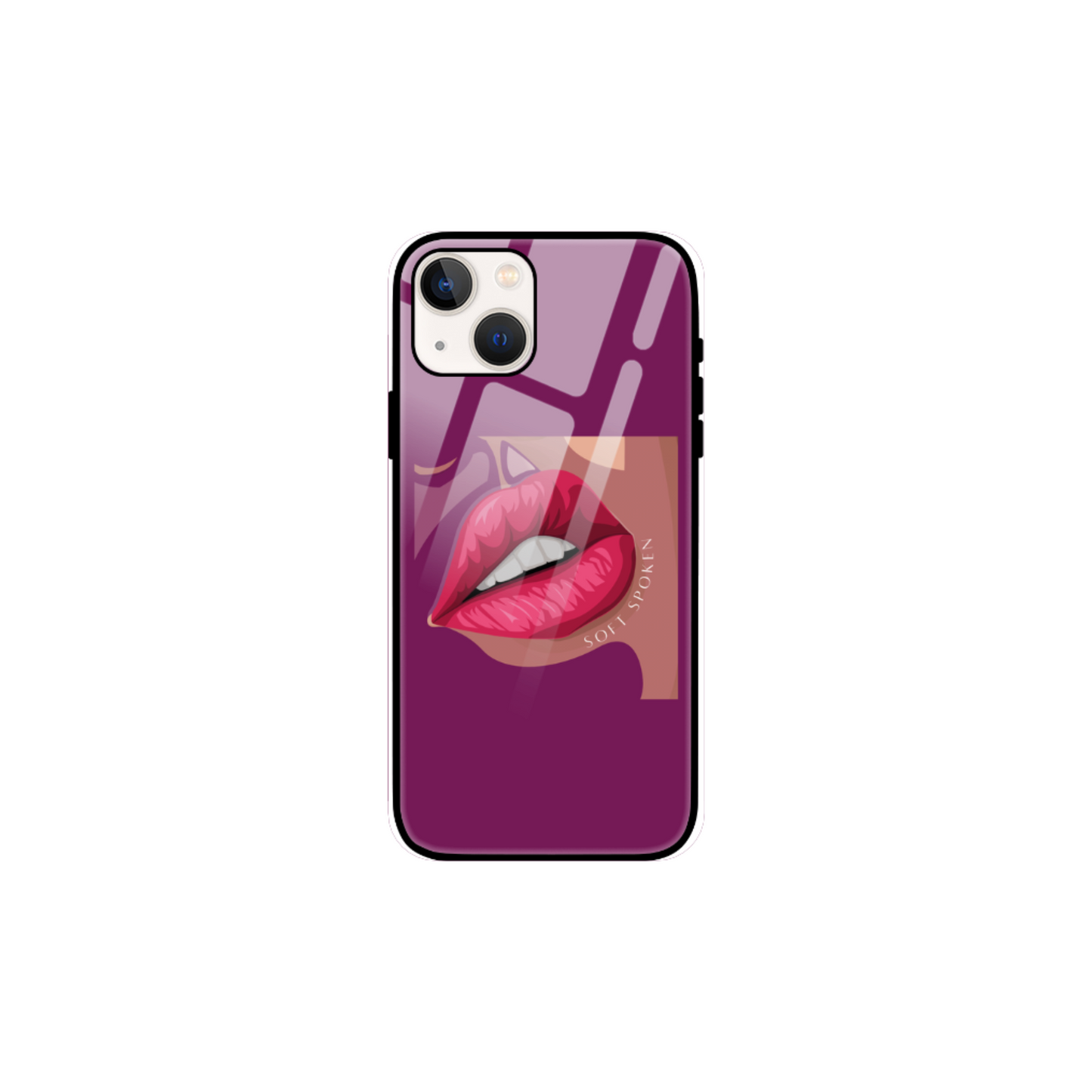 iPhone Glass Case - Soft Spoken