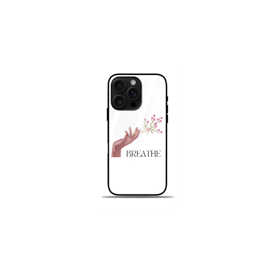 iPhone Glass Case - Breathe