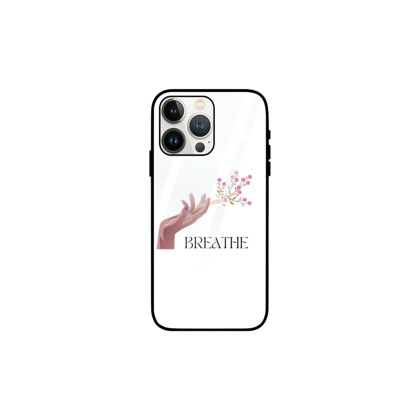 iPhone Glass Case - Breathe