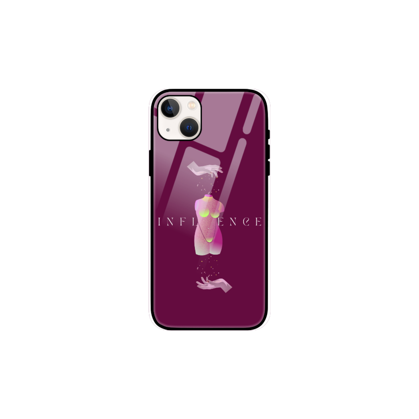 iPhone Glass Case - Influence