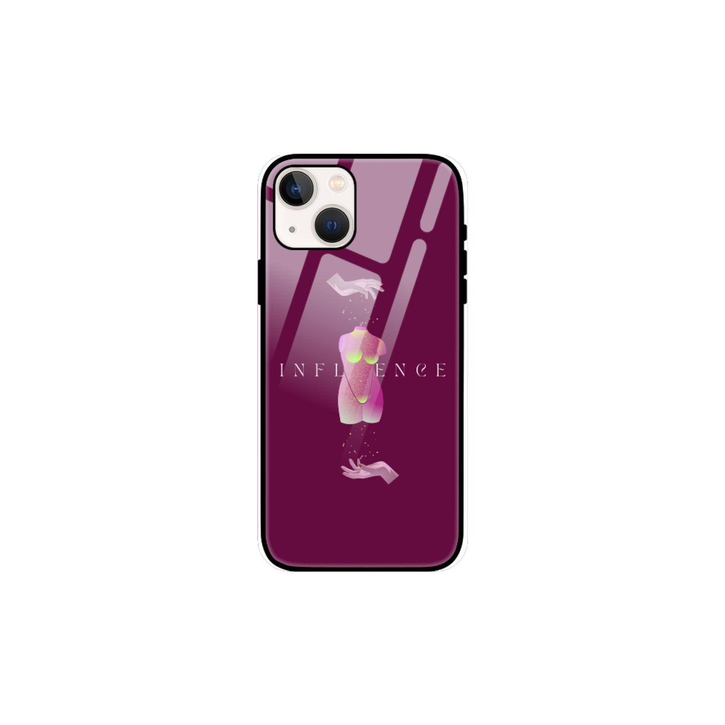 iPhone Glass Case - Influence