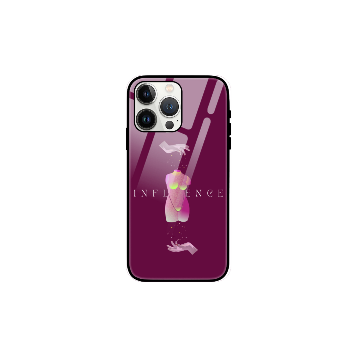 iPhone Glass Case - Influence