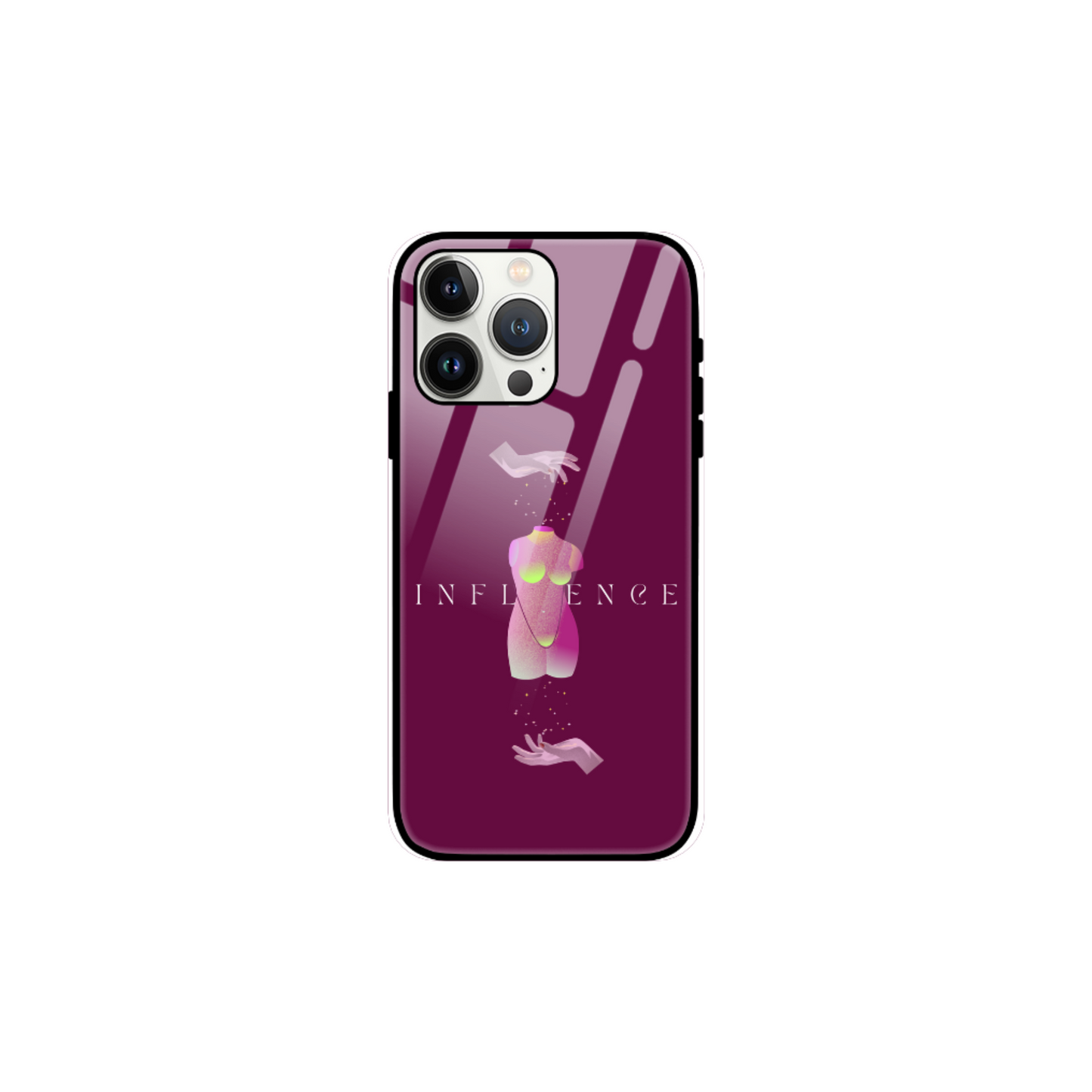 iPhone Glass Case - Influence