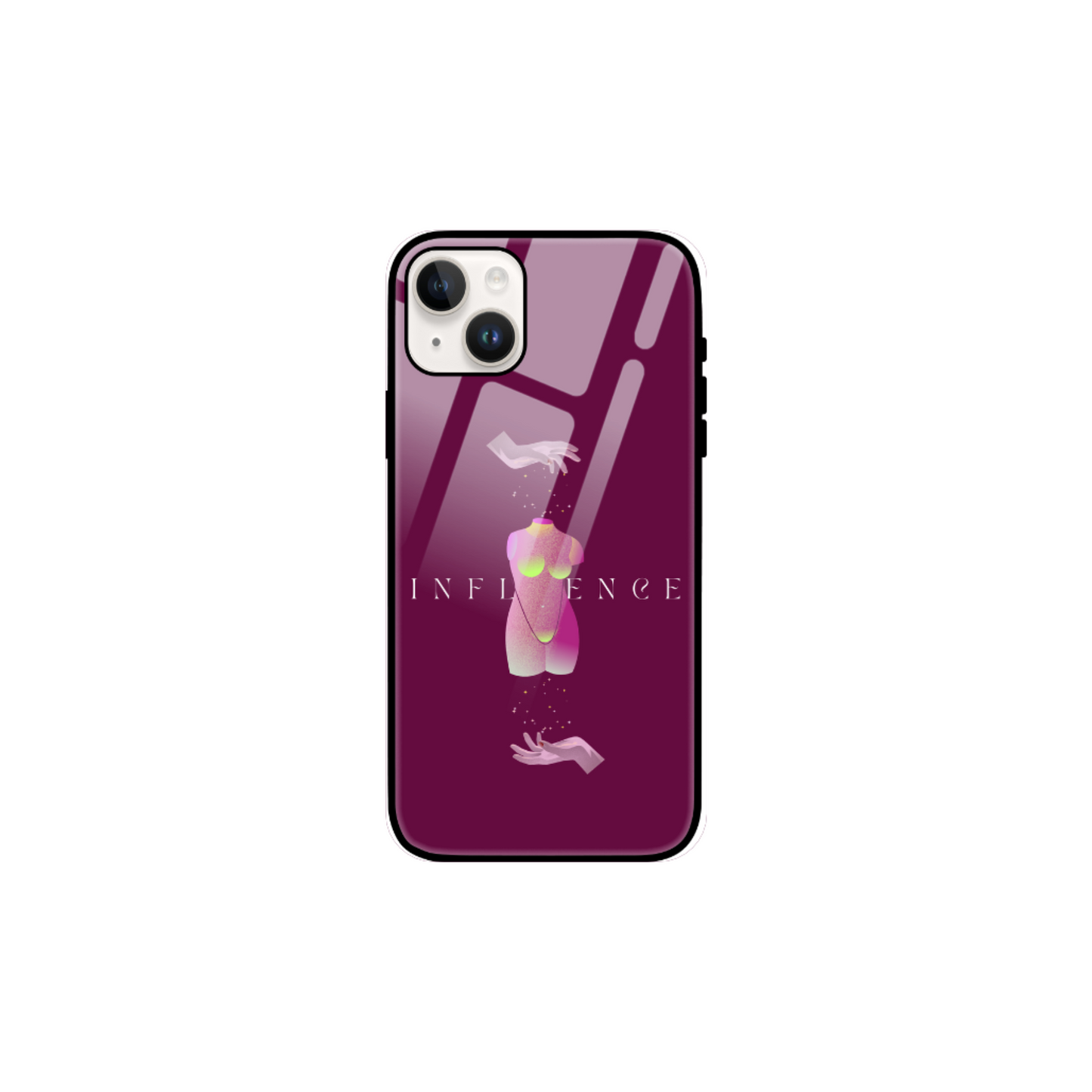 iPhone Glass Case - Influence