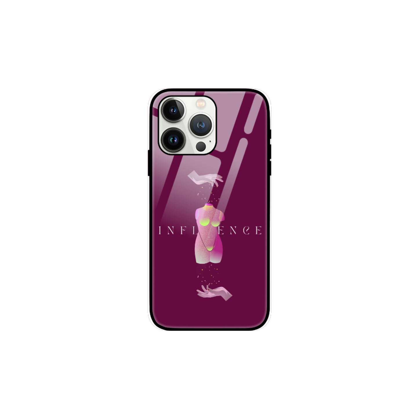 iPhone Glass Case - Influence